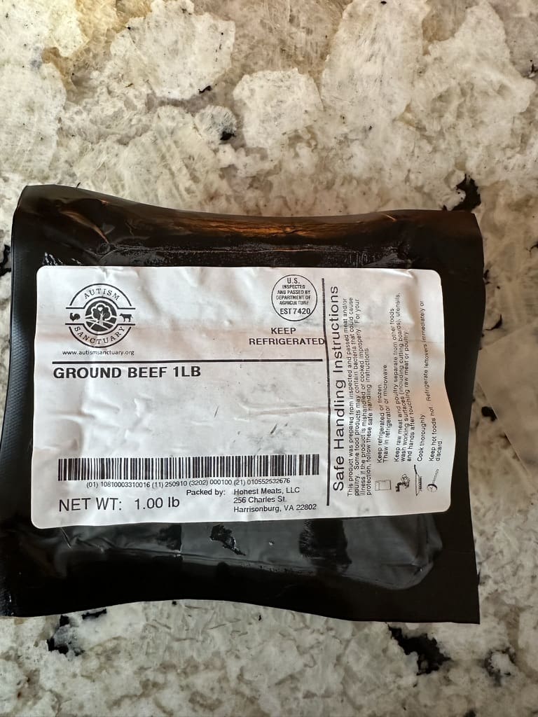 Autism Sanctuary meat packages